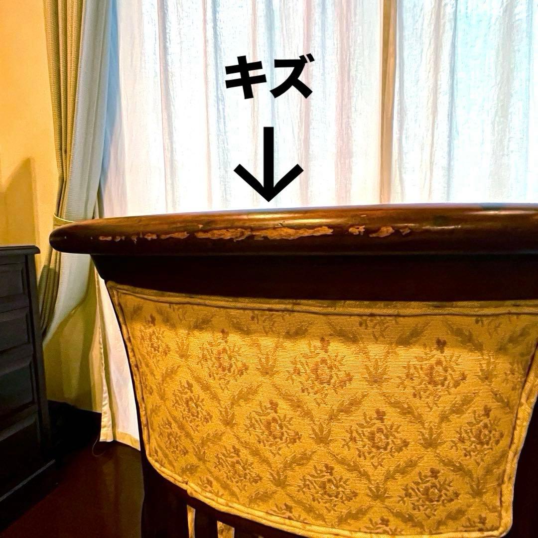 アンティーク チェア ソファ 1人掛け ＊ 猫脚 ＊ 花柄 クラシック