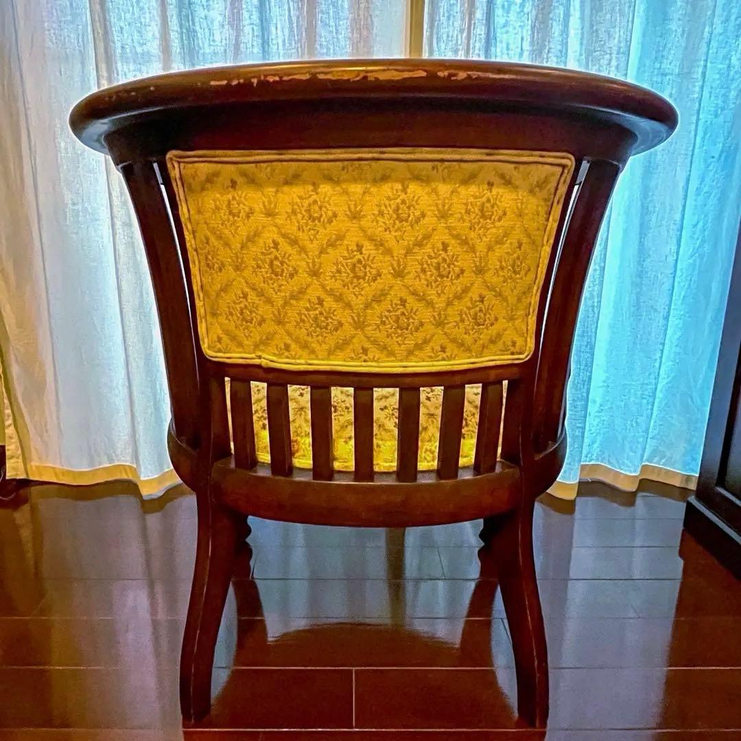 アンティーク チェア ソファ 1人掛け ＊ 猫脚 ＊ 花柄 クラシック