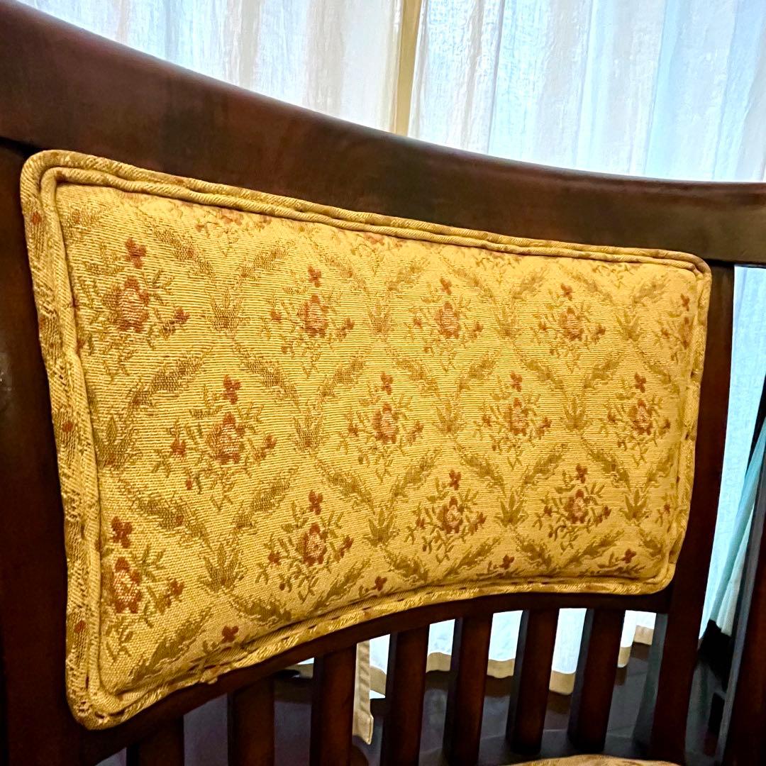 アンティーク チェア ソファ 1人掛け ＊ 猫脚 ＊ 花柄 クラシック