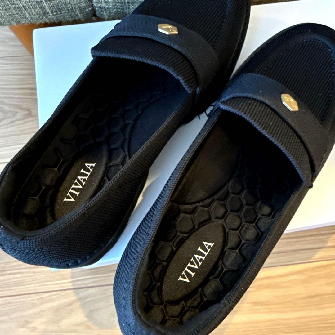 新品未使用VIVAIA ブラック ローファー39.5