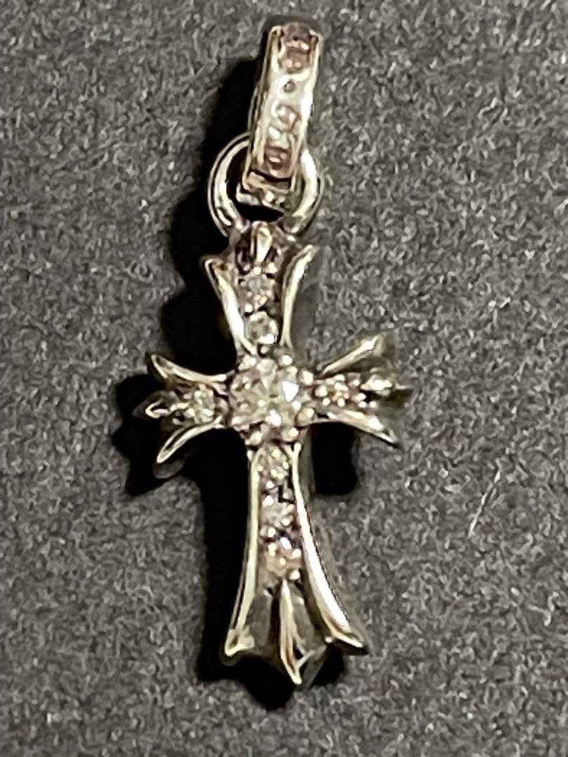 新品 原本 Chrome Hearts ベビーファット パヴェダイヤ チャーム