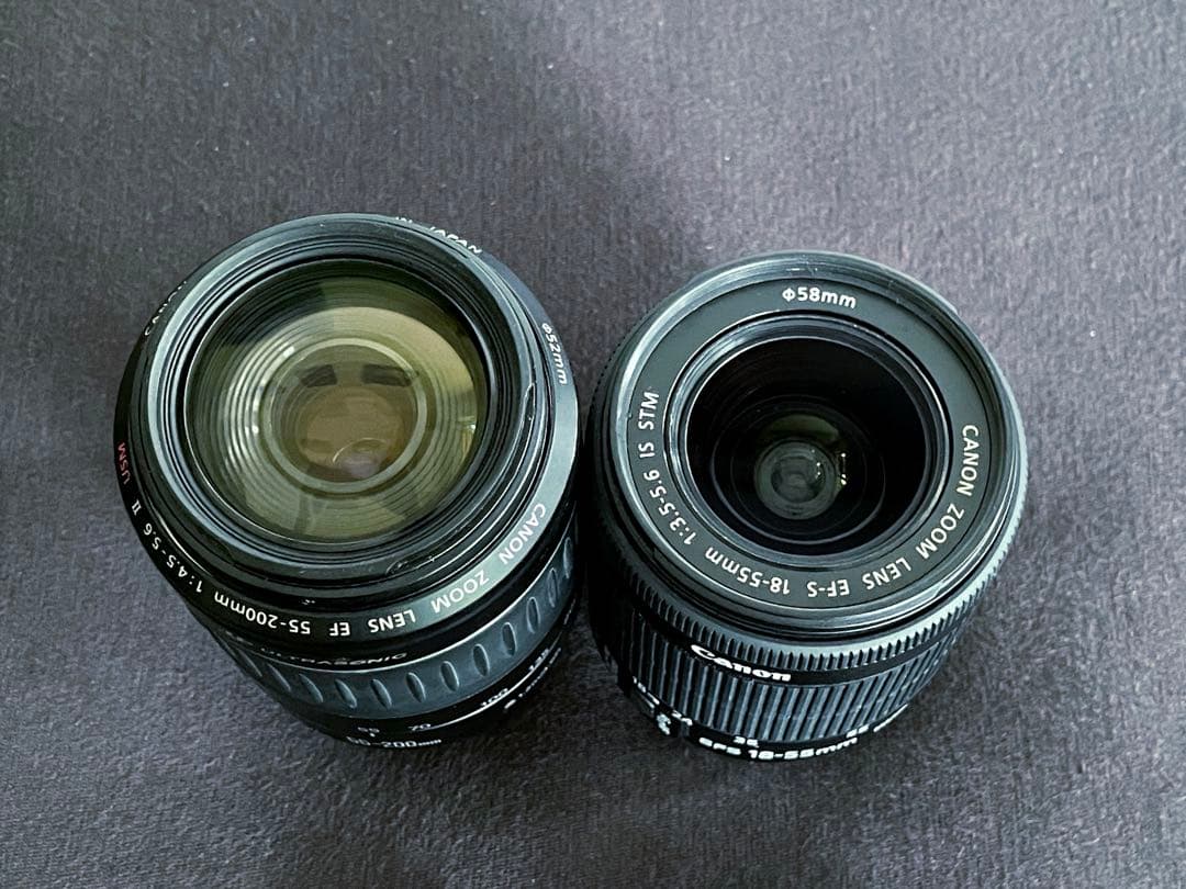 Canon EF-S 55-200mm & 18-55mm レンズセット
