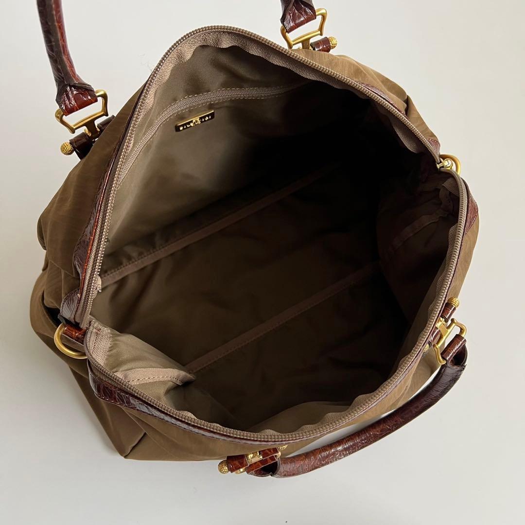 バッグ BALENCIAGA BB CROCO MINI BOSTON BAG