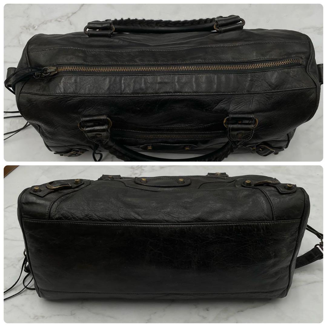 バレンシアガ ツイギー 2WAY シティ ハンドバッグ ミニボストン ブラック