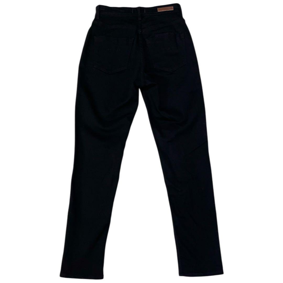 【極美品】YANUK ハイウエスト RUTH ルース 24 スリムテーパード 黒