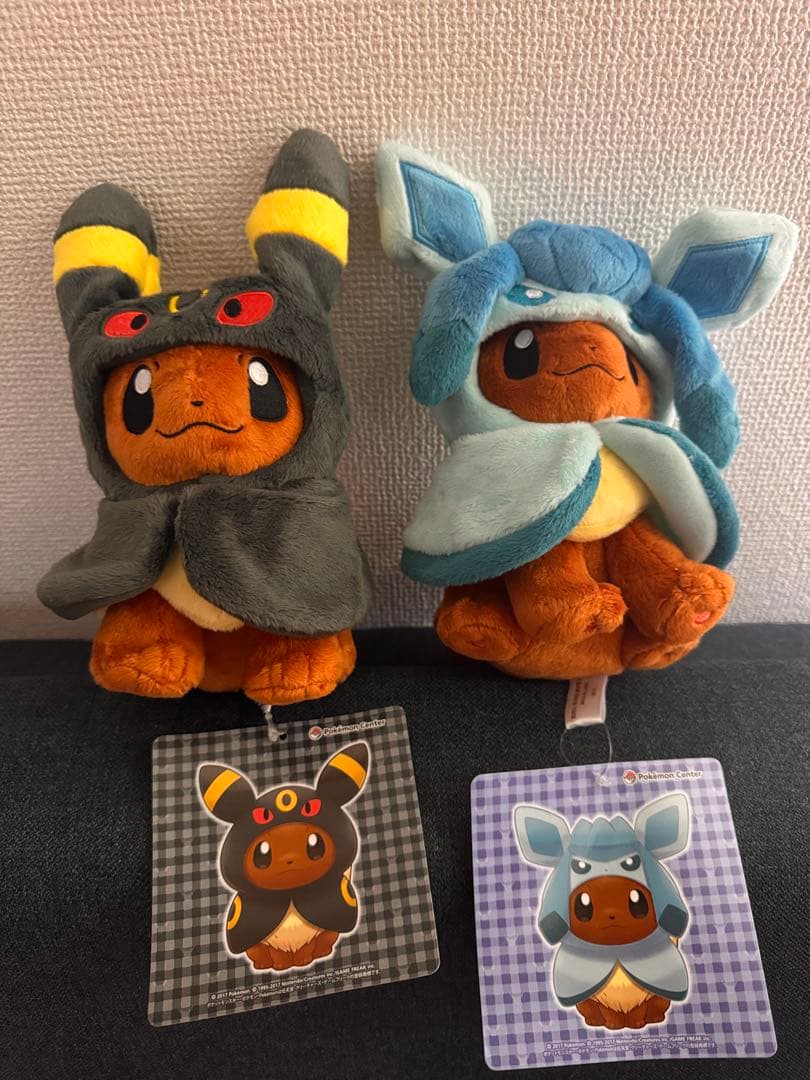 新品) イーブイ ポンチョ ブラッキー グレイシア　マスコット ポケモンセンター