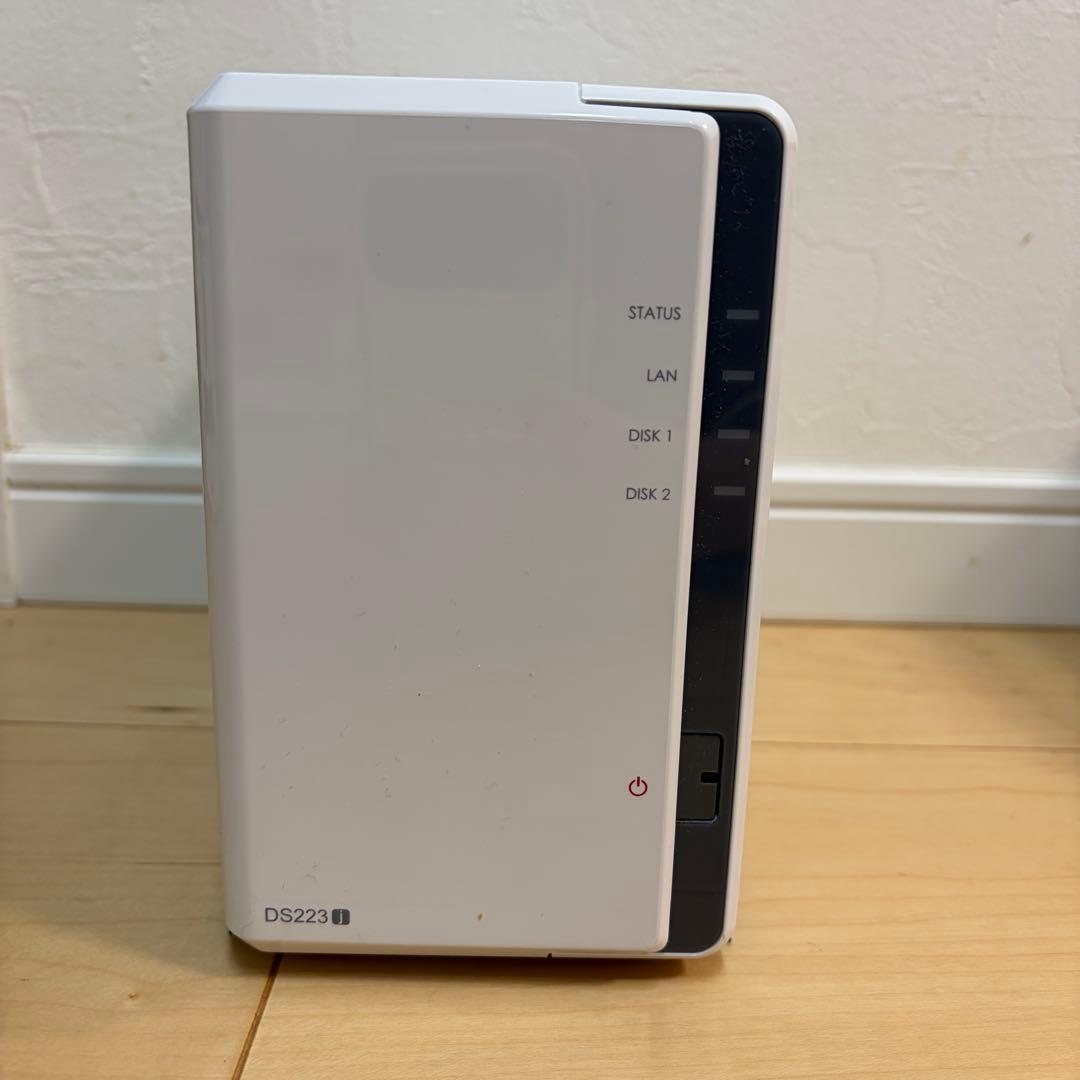 【美品】Synology NAS 2ベイ DS223j + HDD 4TB×2