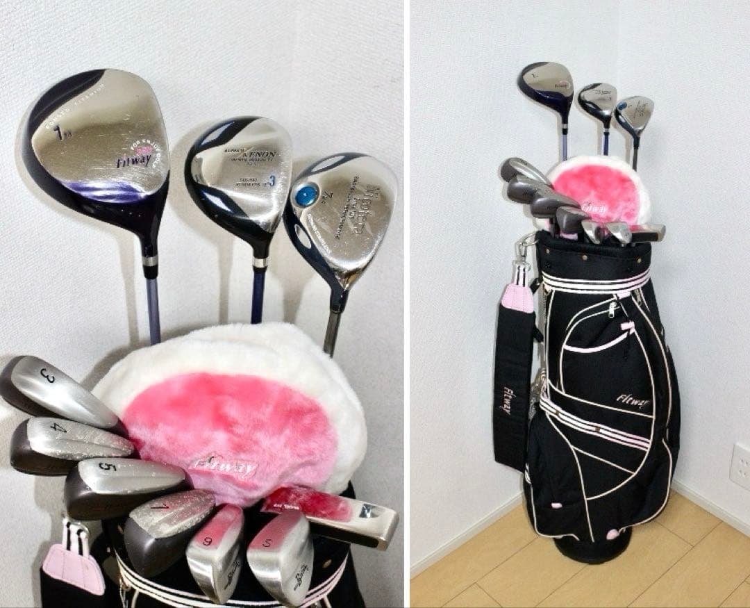 レディース用❗️フィットウェイ.フィラ等 ゴルフクラブ セット‼️バッグ付❗️
