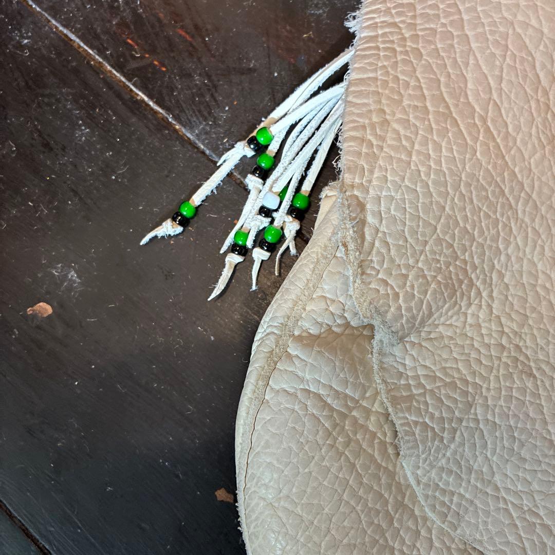 ネィティブアメリカン　ウォーターバッファローレザーショルダーバッグ