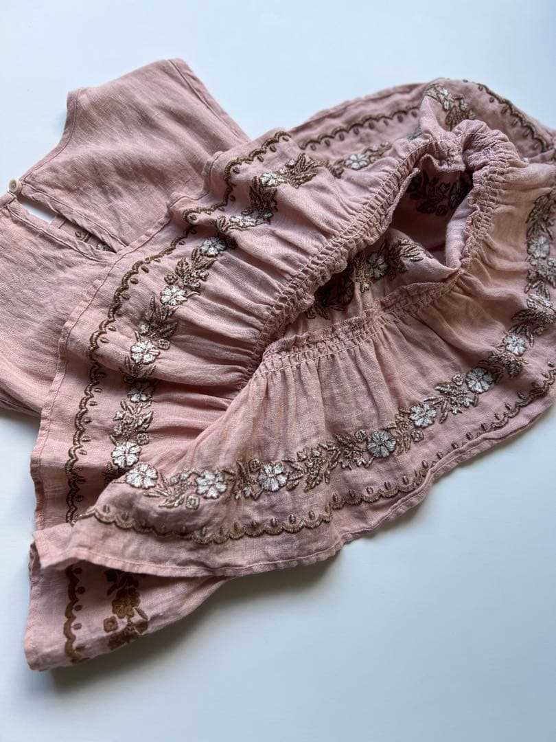 APOLINA ドレス　ワンピース　25ss 刺繍　3-5Y アポリナ