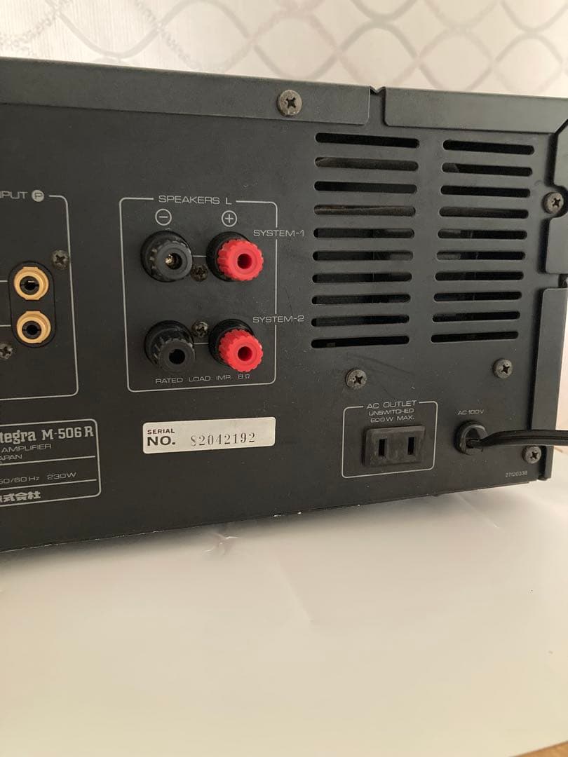 ONKYO integra M-506Rパワーアンプ