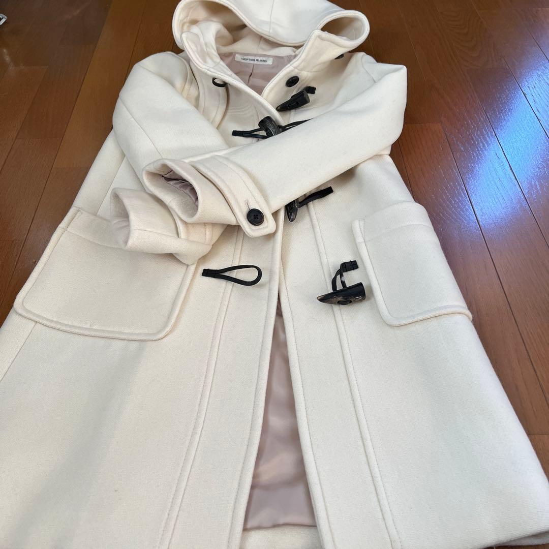 超美品！GREEN LABEL RELAXING ダッフルコート ホワイト
