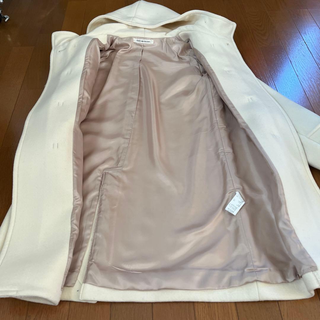 超美品！GREEN LABEL RELAXING ダッフルコート ホワイト
