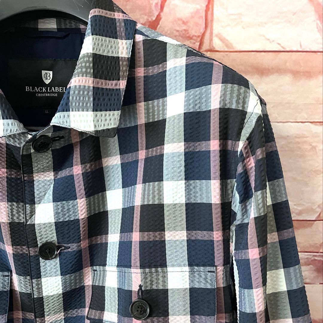 【超美品】ブラックレーベルクレストブリッジ　ジャケット　紺　XL