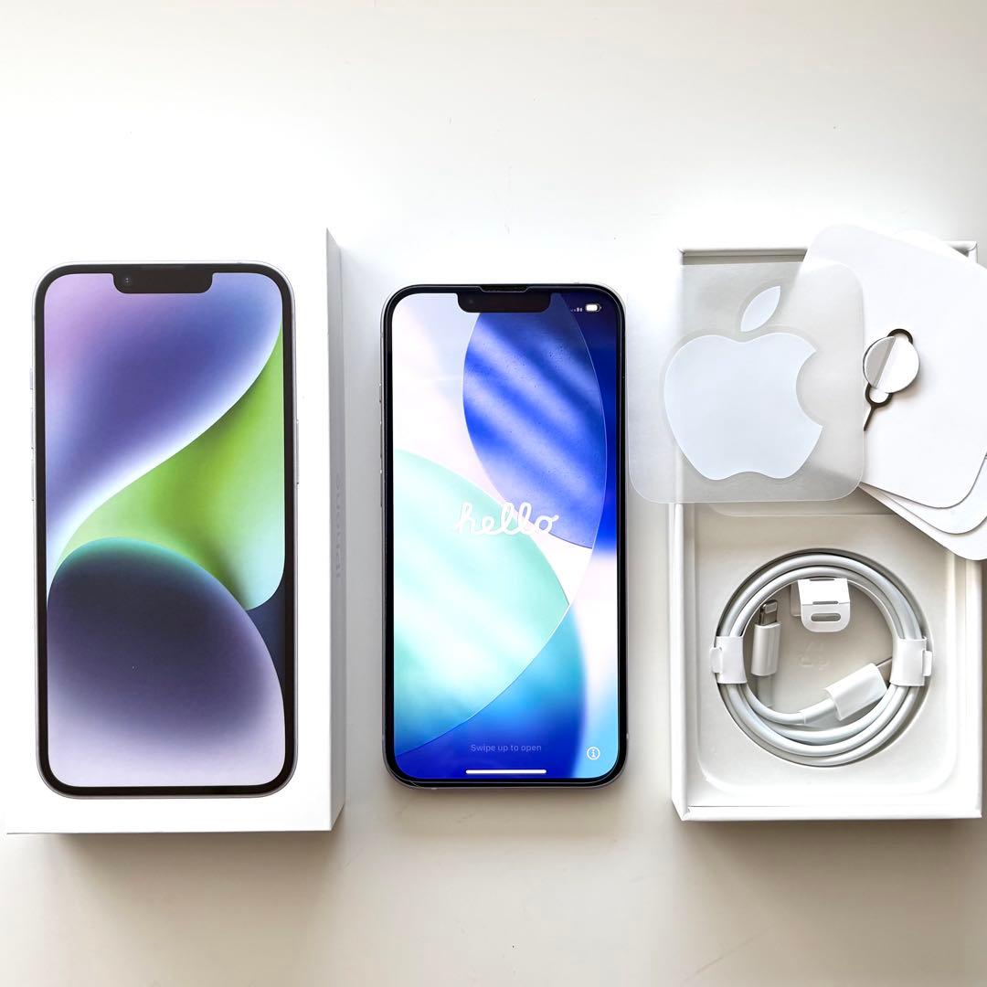 美品 iPhone14 128GB バッテリー87% 付属品完備 SIMフリー