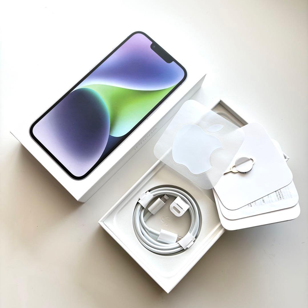 美品 iPhone14 128GB バッテリー87% 付属品完備 SIMフリー