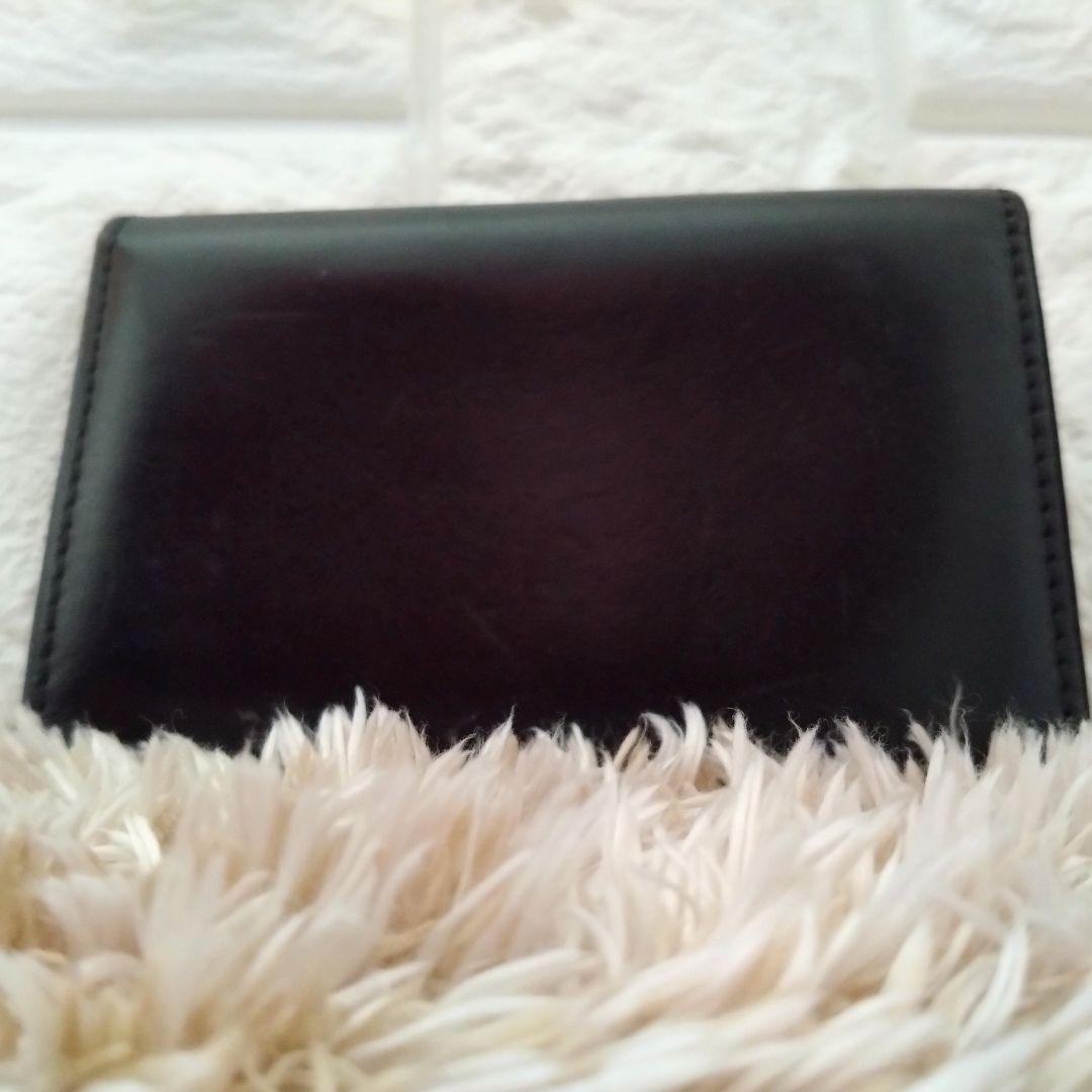 ホワイトハウスコックス　名刺入れ　カードケース　ブラック　レザー　イギリス製