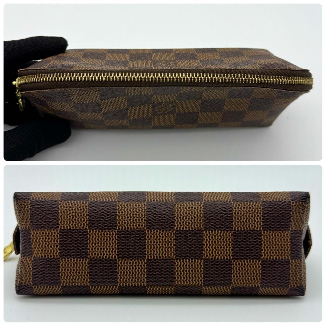ルイヴィトン ポシェット コスメティック ダミエ エベヌ 茶 ブラウン ポーチ