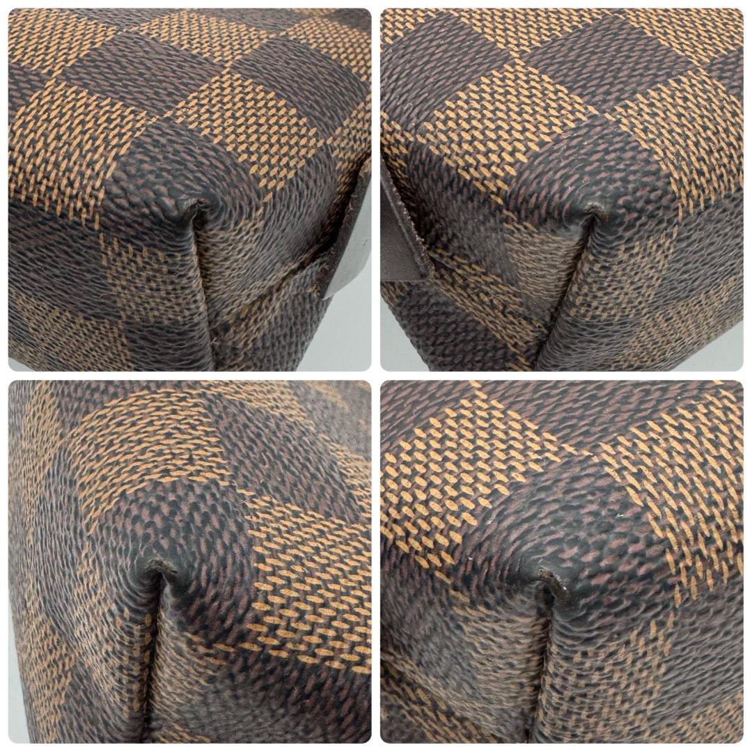 ルイヴィトン ポシェット コスメティック ダミエ エベヌ 茶 ブラウン ポーチ