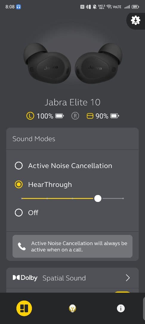 Jabra Elite 10 ワイヤレスイヤホン ブラック