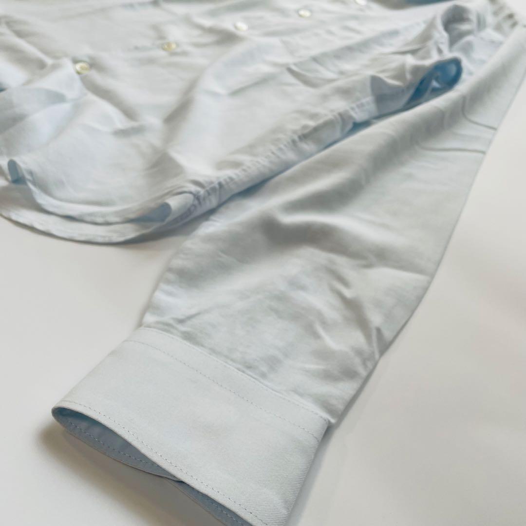 ロンハーマン カリフォルニア 長袖シャツ シルク混 ブルー Mサイズ 日本製