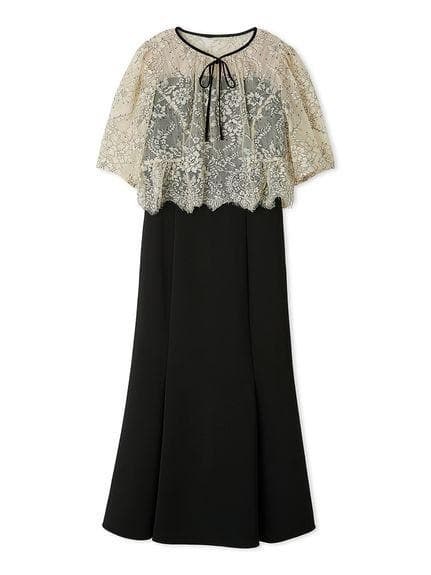 【新品】CELFORD レースブラウスセットマーメイドドレス BLK 36