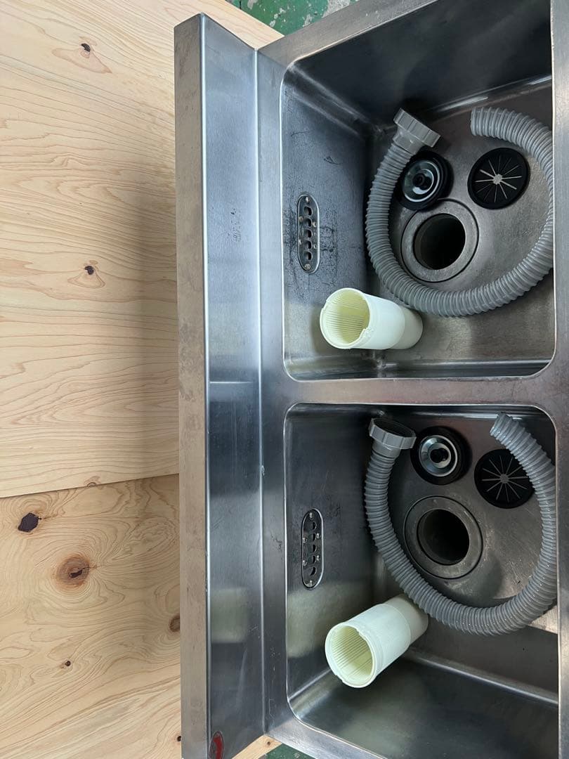 マルゼン2槽シンク 900x450x800(+100) ①