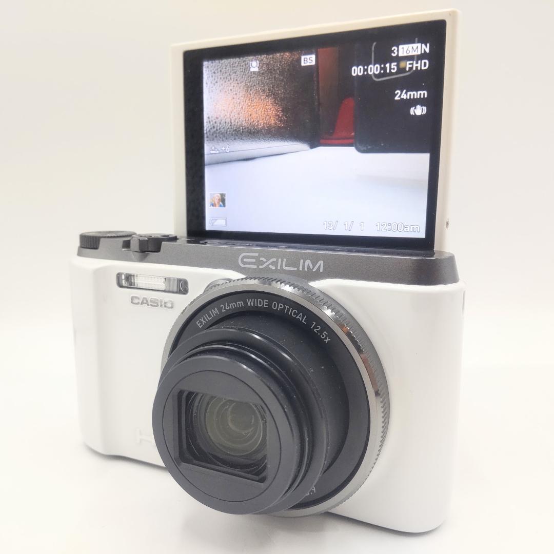 ★美品★ CASIO カシオ EXILIM EX-ZR1100 ホワイト 自撮り