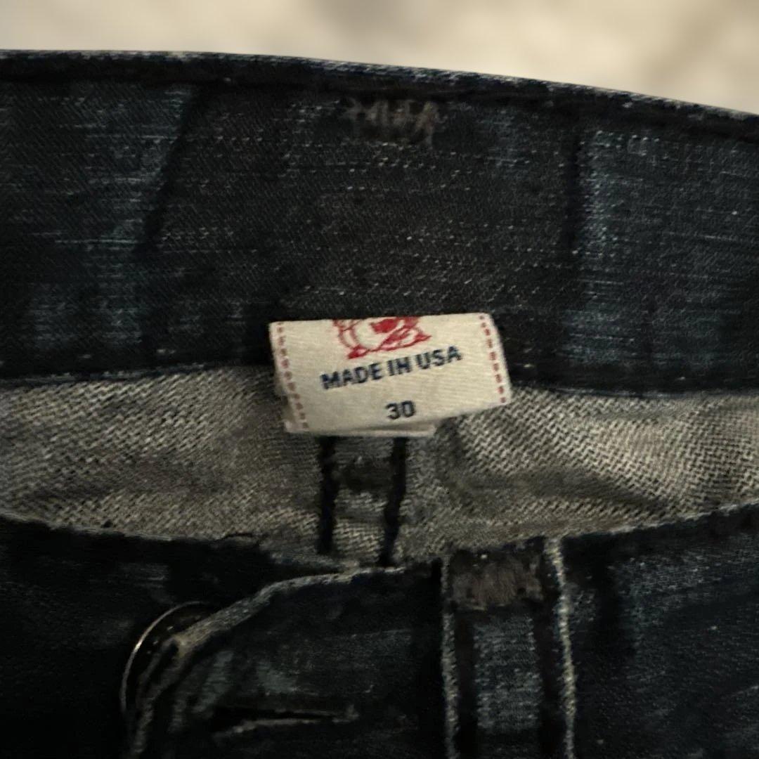 TRUE RELIGION BILLY SUPER T ダメージデニム