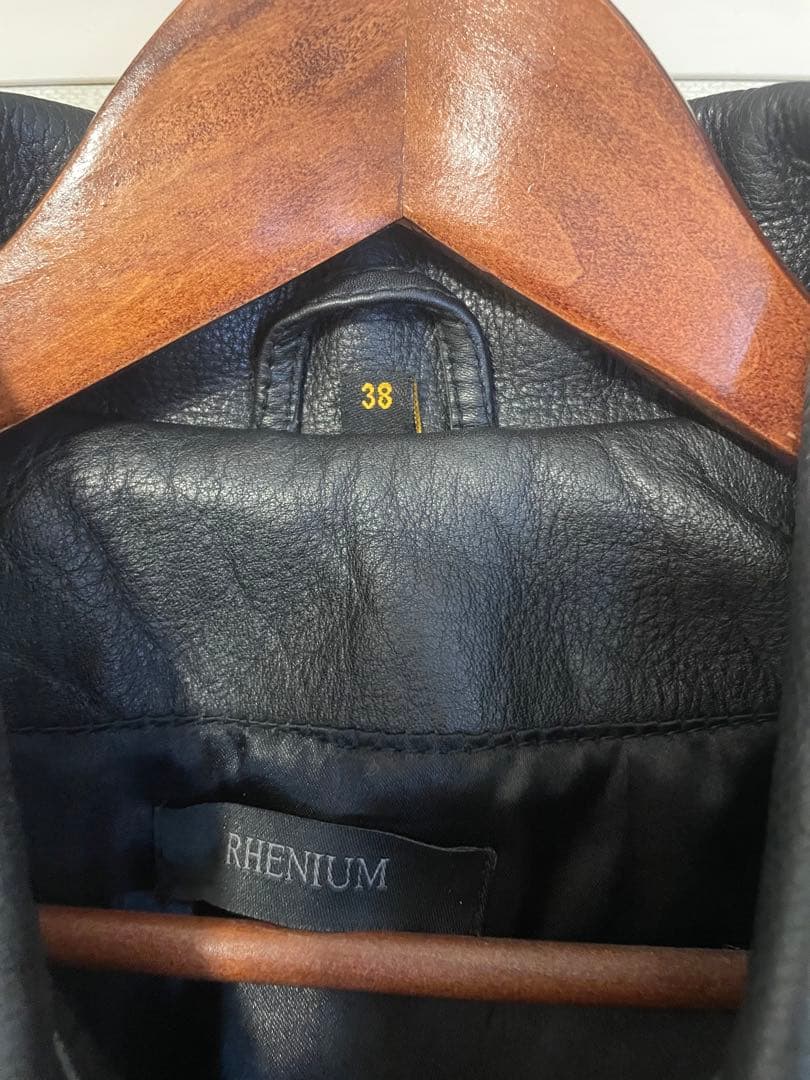 値下げ中！！【牛革】レザーシングルライダースジャケット 黒