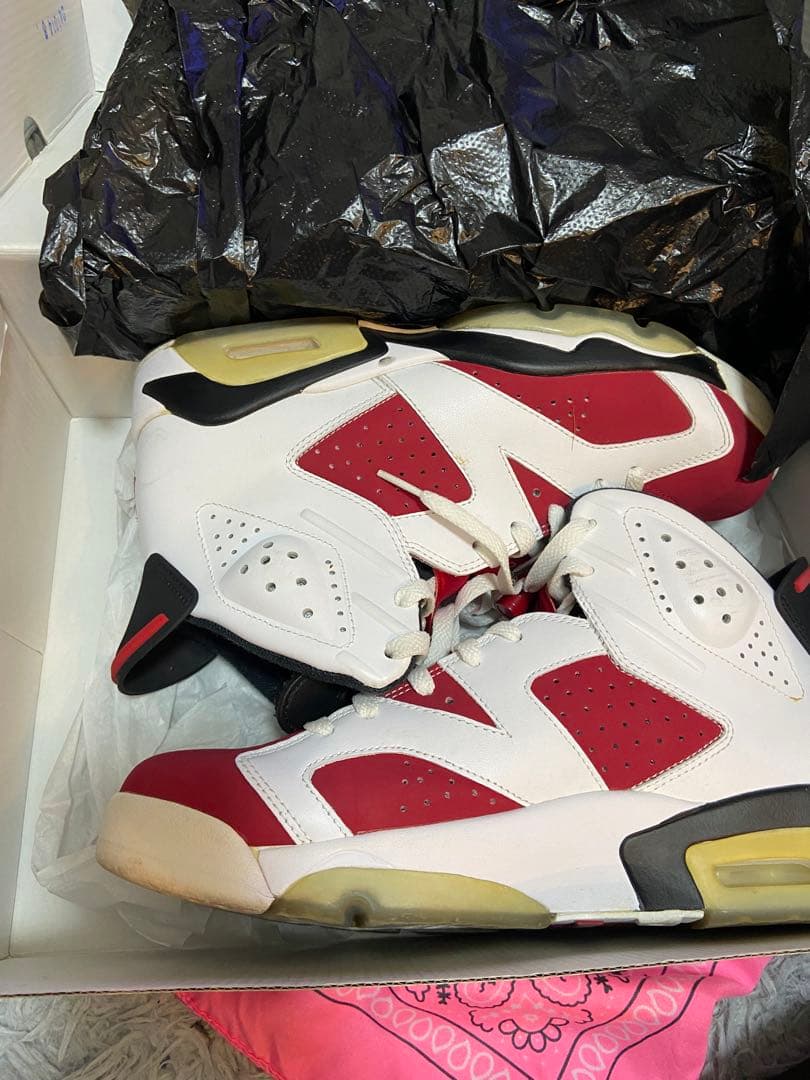 m*5様 NIKEAIR JORDAN 6 Carmine カーマイン 27.5