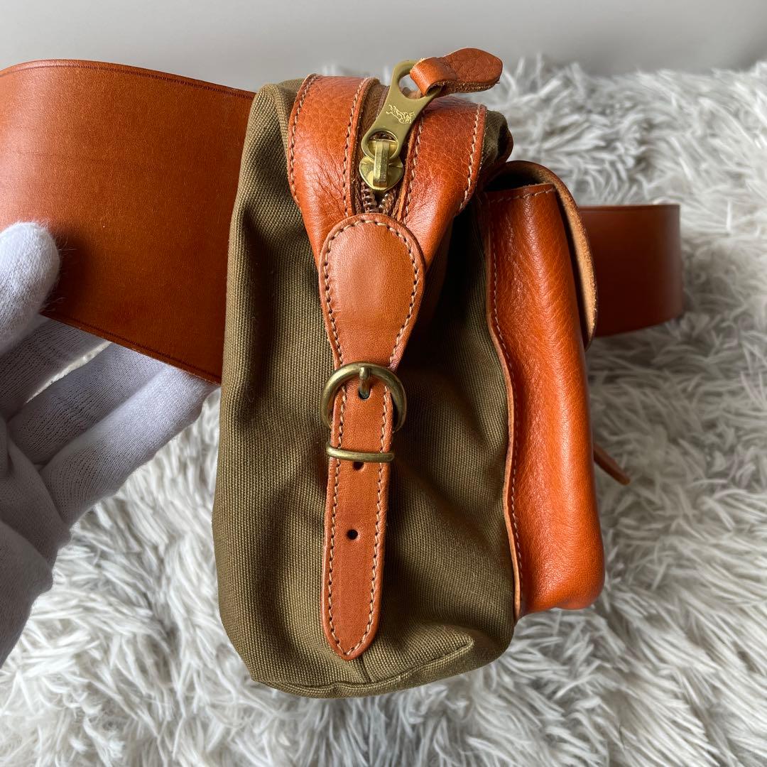 【極美品】イルビゾンテ ウエストバッグ レザー 希少