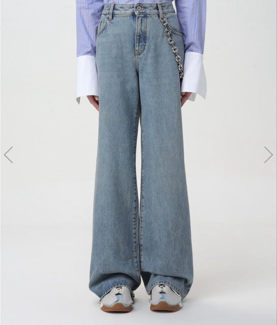 LOEWE デニム チェーン付き　ロエベ