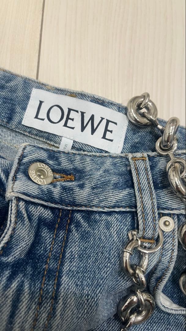 LOEWE デニム チェーン付き　ロエベ