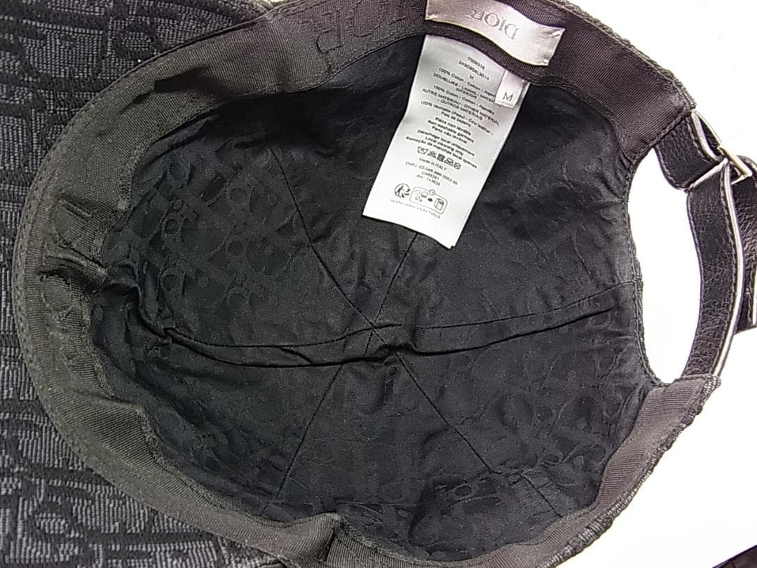 【正規品・美品】クリスチャンディオール オブリーク ジャガードキャップM