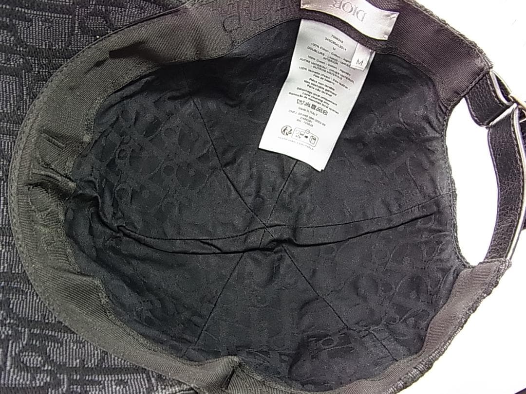 【正規品・美品】クリスチャンディオール オブリーク ジャガードキャップM