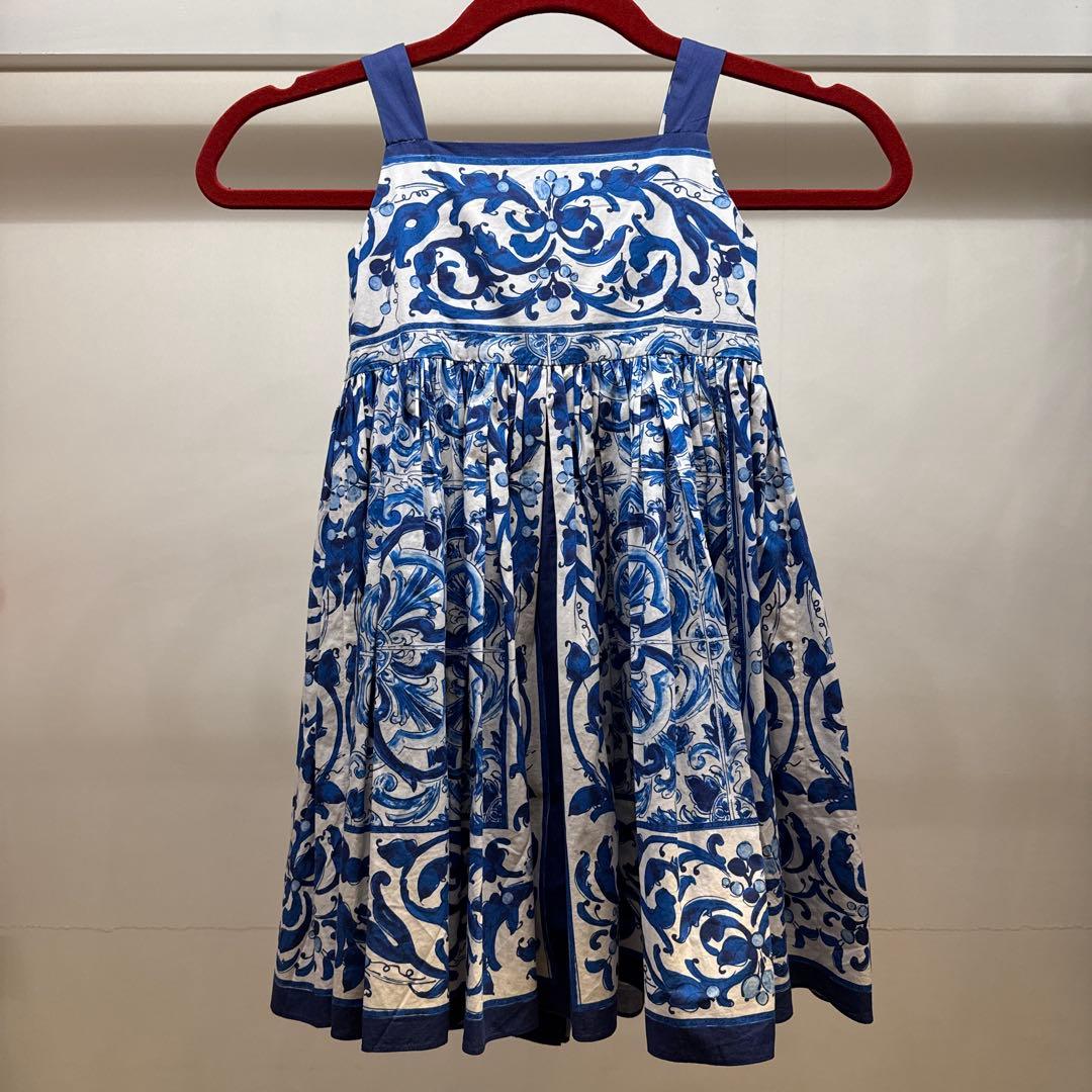 Dolce&Gabbana子供100cmドルガバキッズ￼ノースリーブワンピース
