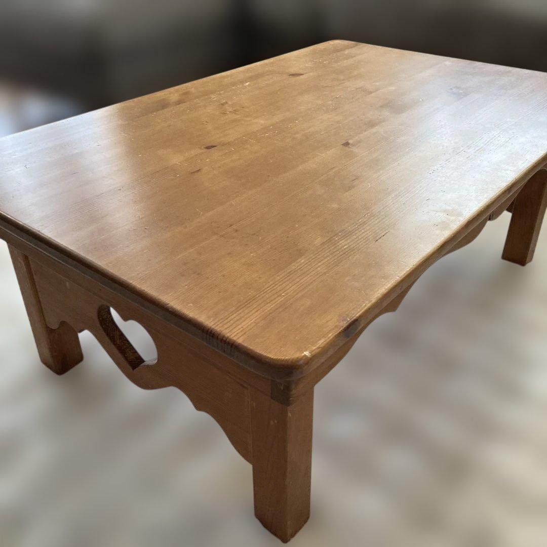 アメリカンカントリー調　パイン材　　折りたたみ式テーブル