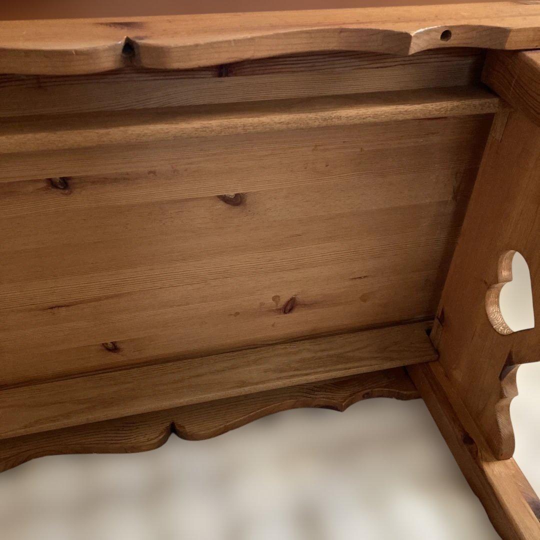 アメリカンカントリー調　パイン材　　折りたたみ式テーブル