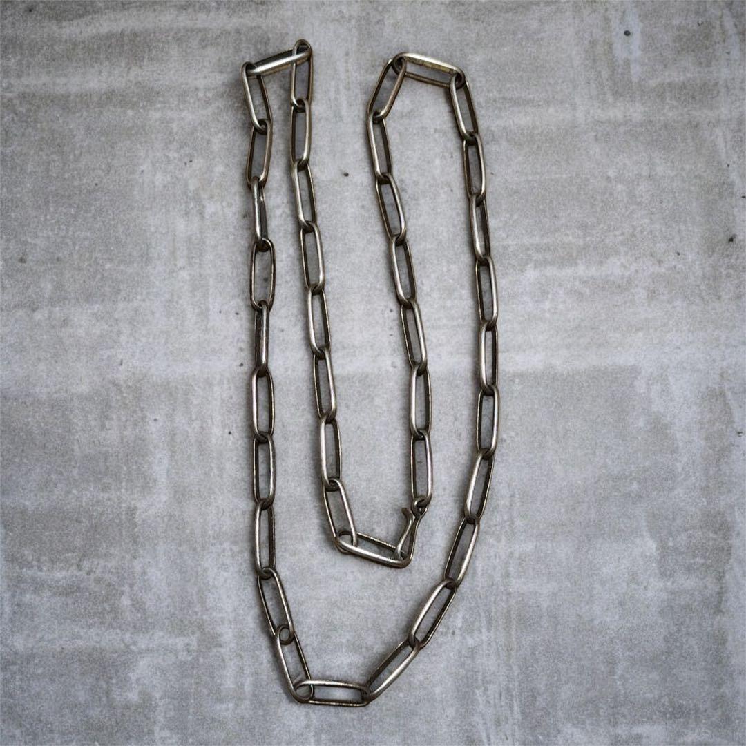 【希少】ナバホ　ホピ　チェーンネックレス　マライカ　シルバー　61cm 5mm