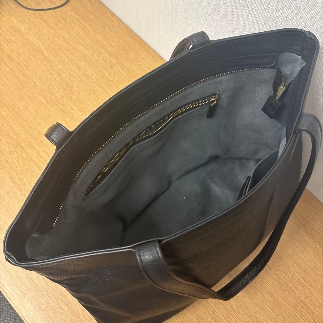 ハッシュタグ　トートバッグ　レザー　シボ革　ビジネス　通勤