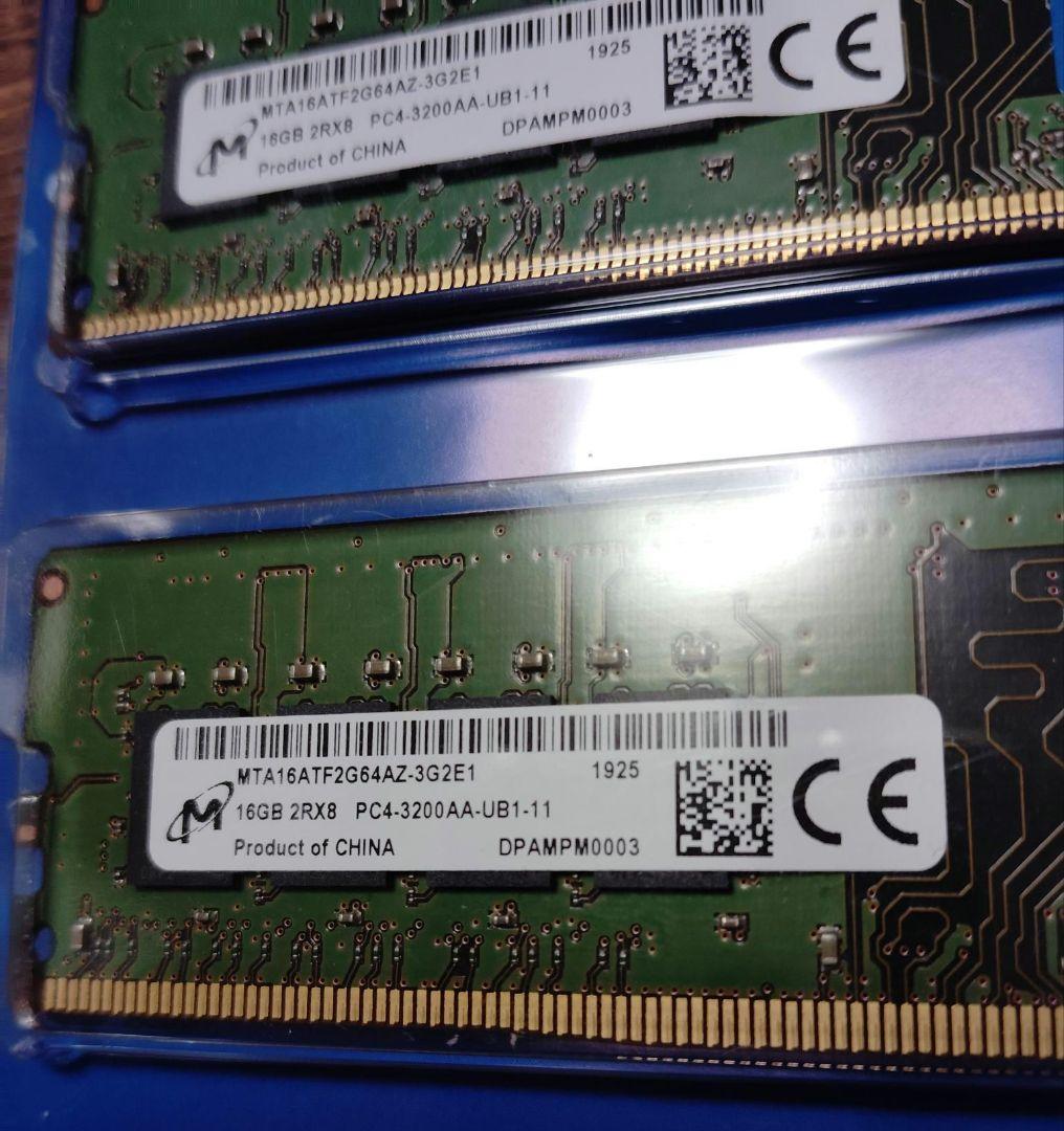 CFD W4U3200CM-16G DDR4-3200 32GB 16G×2枚