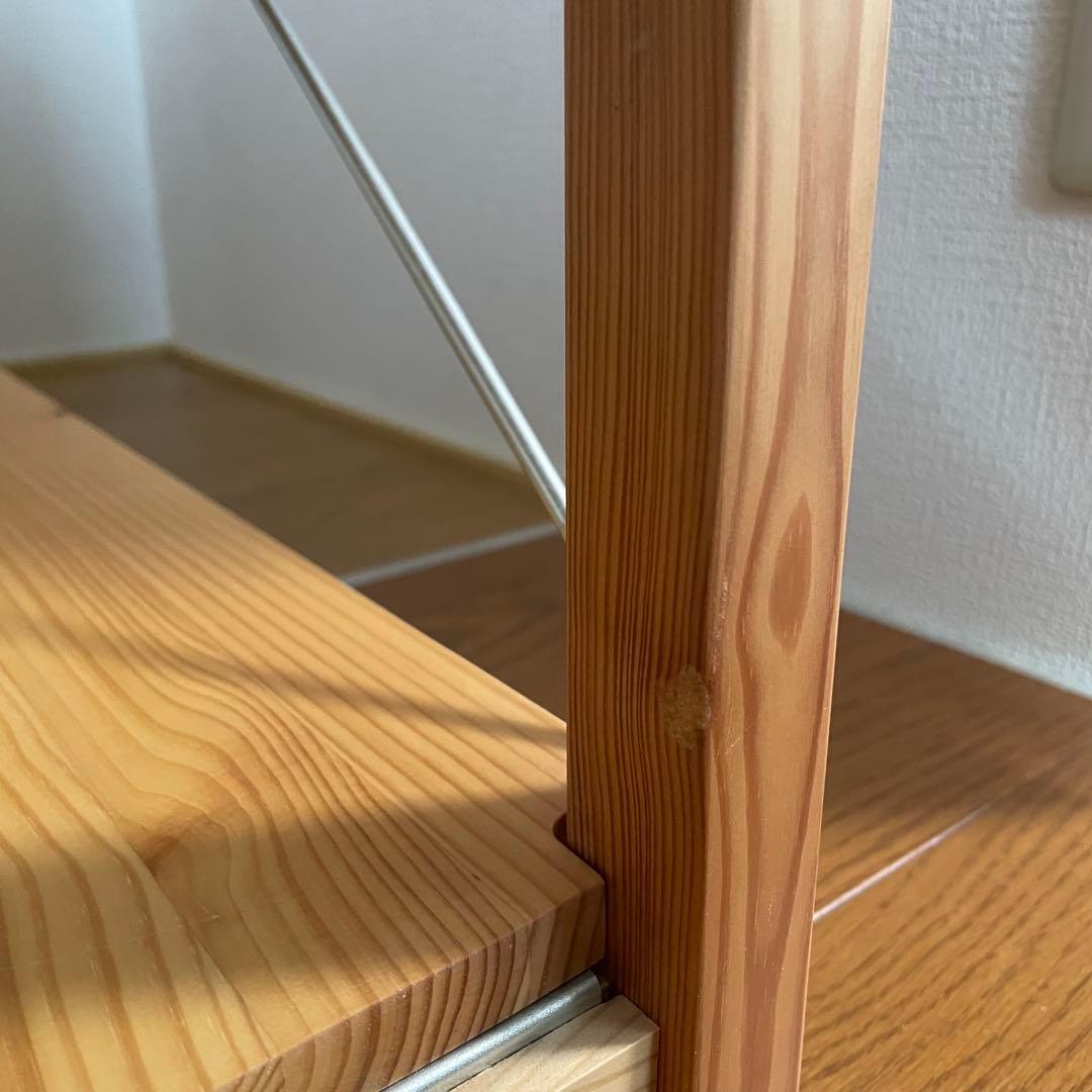 無印良品　パイン材ユニットシェルフ　86cm幅　中