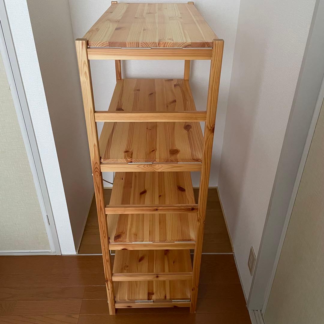 無印良品　パイン材ユニットシェルフ　86cm幅　中