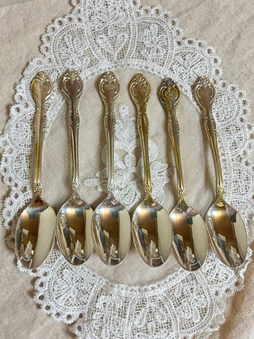 セール！ラッキーウッド　ラッキーシルバー　スプーン 6本セット カトラリー