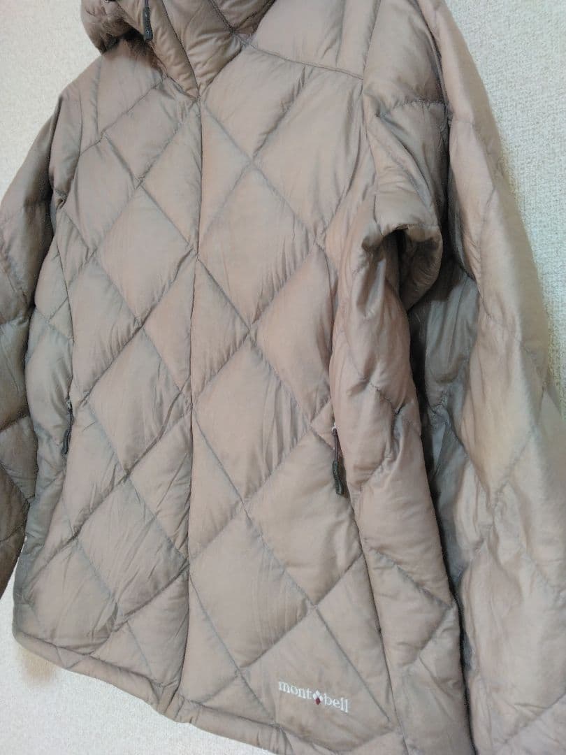 [800FP] ライトアルパインダウンパーカ　レディースL　ベージュ　薄手