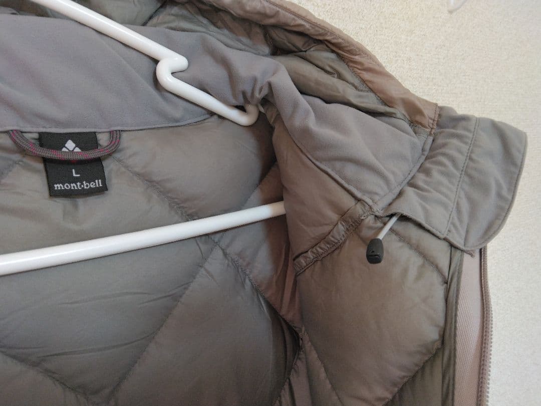 [800FP] ライトアルパインダウンパーカ　レディースL　ベージュ　薄手