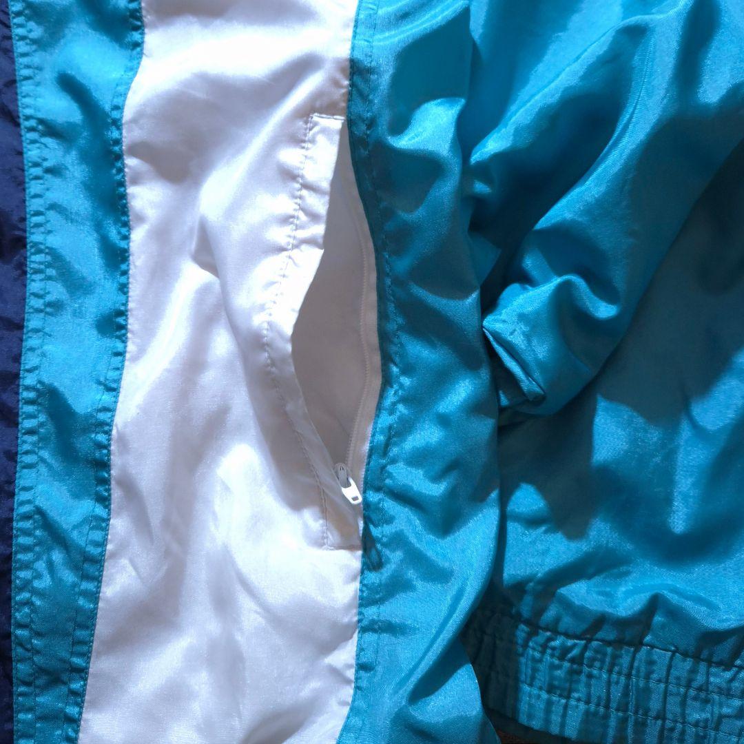 90s oldadidas アディダス ナイロンジャケット トレフォイル刺繍ロゴ