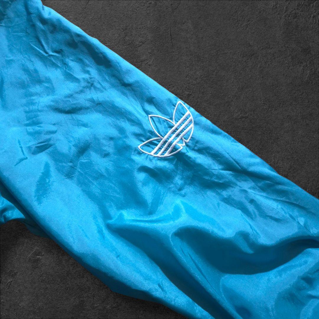 90s oldadidas アディダス ナイロンジャケット トレフォイル刺繍ロゴ