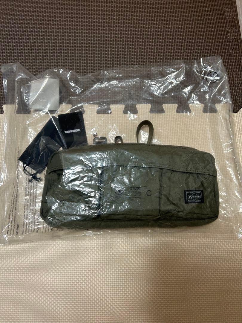 NEIGHBORHOOD×PORTER ウエストバッグ オリーブ F